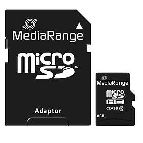 MediaRange Micro SDHC Class 10 MR957 90/80MB/s 8GB