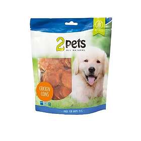 2 Pets Dogsnack Chicken Coins, 400g