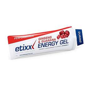 Etixx Ginseng&guarana Energy 12 Units Red Currant Cherry Energy Gels Box
