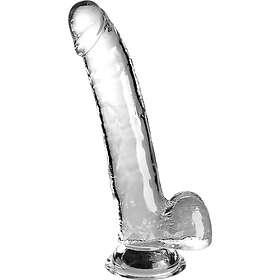 King Cock Clear Dildo with Balls 25cm