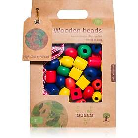 Jouéco Wooden Beads aktiviteter leksak av trä 36 m+ 85 st