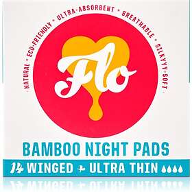 FLO Bamboo Night Pads 14 st