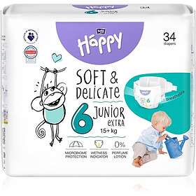 Bella Baby Happy Soft&Delicate Size 6 Junior Extra 15+ kg 34 st