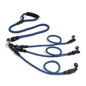 24.se Hundkoppel för 3 hundar Blå
