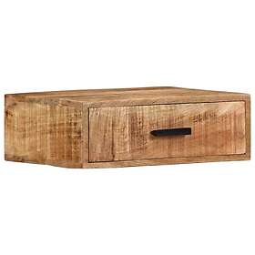 vidaXL Väggmonterat sängbord 40x30x13,5 cm massivt mangoträ 371973