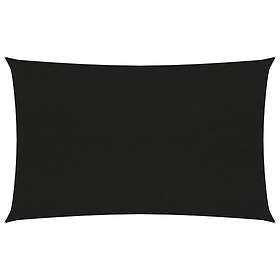 vidaXL Solsegel 160g/m² svart 5x7 m HDPE 311742
