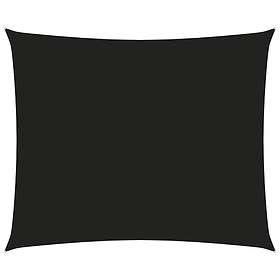 vidaXL Solseil oxfordstoff rektangulært 6x7 m svart 135772