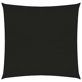 vidaXL Solsegel 160g/m² svart 6x6 m HDPE 311719
