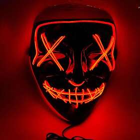 24.se El wire purge led mask Röd