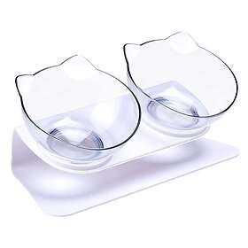 24.se Dubbel matskål till katt 2x350ml