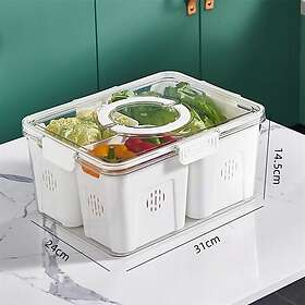 24.se Förvaringslåda med lock för kylskåp 31x24x14,5cm