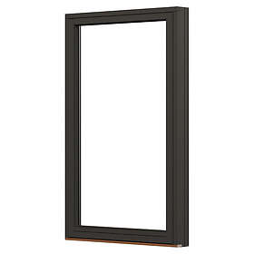 NorDan fast fönster för Skjutparti NTech Aluminium BlackLine Svart trä/alu Linj. skjutd 11x21 FP11X21ALU-BL