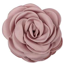Dark Satin Rose Hair Claw Light Rose