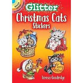 Glitter Christmas Cats Stickers