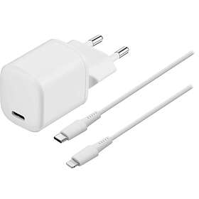 Sandstrøm 20W USB-C-laddare med Lightning-kabel S6CL20W23