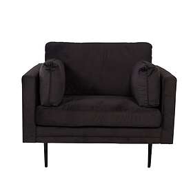 Venture Home Fåtölj Boom Sammet Single Chair Velvet Black+Black Legs for Sofa GR19269