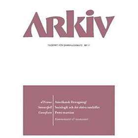 Arkiv. Tidskrift för samhällsanalys nr 17