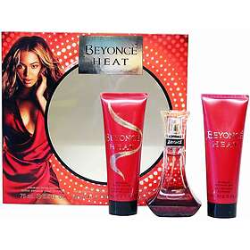 Beyonce Heat Gift Set (EdP 50ml, Gyllene glittrande kroppslotion 75ml, Pärlexfolierande duschgel 75ml)