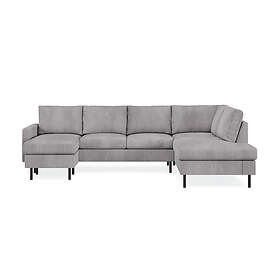 Trademax Peppe Soffa m. Divan och Schäslong 5-sits Höger Grå 2284621