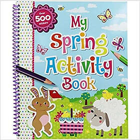 Spring Activity and Colouring Book (bok, spiral)
