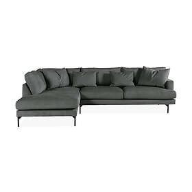 Trademax Menard 3-sits Soffa med Schäslong Vänster Grå/Svart 1491868