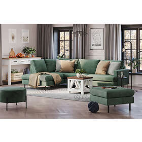 Trademax Menard Compact Soffa m. Schäslong 4-sits Grön 2282358