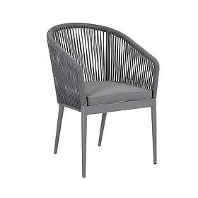 deNoord Stol Ecco ECCO 57x65xH81cm grå aluminiumram 1235042