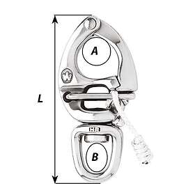 Wichard Swivel Carabiner Silver 150 mm