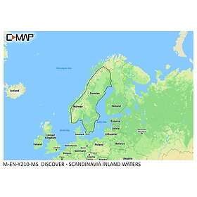 C-Map DISCOVER™ Y210 Insjöar