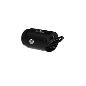 Puro Fast Charger PD Mini Car Charger 1 USB-C+1 USB-C 30W