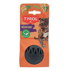 Tyrol Hundleksak Cronos Boll Svart Naturgummi 8 cm