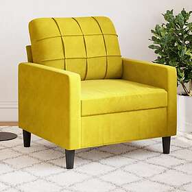 vidaXL Fåtölj Gul 60 cm sammet 4007610