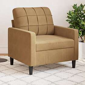 vidaXL Fåtölj Brun 60 cm sammet 4007611