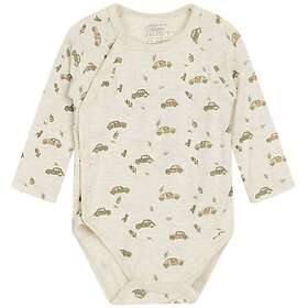 Hust&Claire Bum Mönstrad Baby Body Sea Grass Beige cm