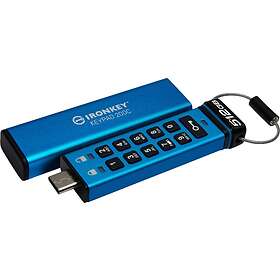 Kingston 512GB USB-C IronKey Keypad 200C FIPS 140-3 Lvl 3 Pending AES-256 IKKP200C/512GB