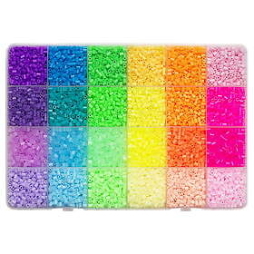 Rörpärlor Mini storpack Amazing – 12000 Mini-pärlor i 24 sommarfärger. Pärlorna 