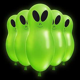 LED-Ballonger Alien 5-pack