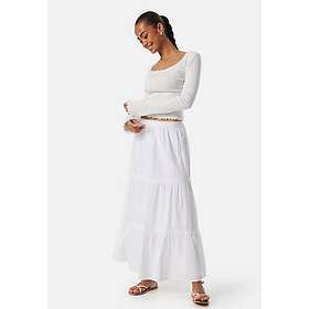 Bubbleroom Cotton Maxi Flounce Skirt