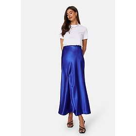 Bubbleroom Satin Maxi Skirt