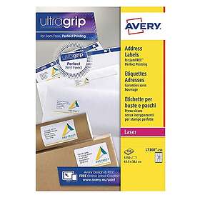 Avery Adressetiketter 63,5 x 38,1mm L7160-250 5,250st