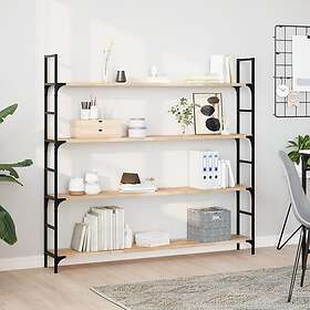 vidaXL Flytende hyller 4 stk 140x20x2 cm Ubehandlet heltre akasie 3279358