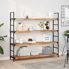 vidaXL Svävande hyllor 4 st 120x30x4 cm behandlat massivt akaciaträ 3279622