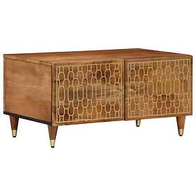 vidaXL Soffbord 80x50x40 cm massivt mangoträ 358289