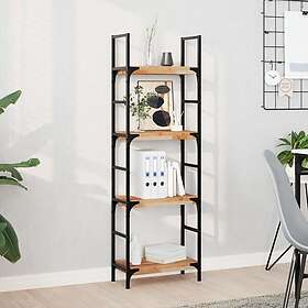 vidaXL Svävande hyllor 4 st 40x20x4 cm behandlat massivt akaciaträ 3279578
