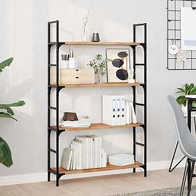 vidaXL Svävande hyllor 3 st 100x20x2 cm behandlat massivt akaciaträ 3279509