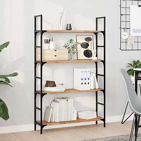 vidaXL Svävande hyllor 3 st 80x20x2 cm behandlat massivt akaciaträ 3279505