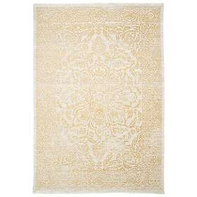 Bobochic Tapis poil ras HIND motif abstrait jaune 120x170