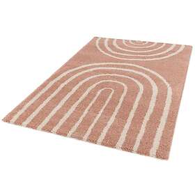 Bobochic Tapis poils mi-longs AURELIE motif abstrait rose 160x230