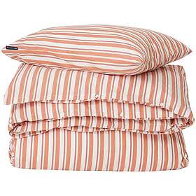 Lexington Bäddset Striped Cotton Poplin 220x220cm 50x60x2cm Terra