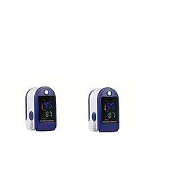 2-pack Oximeter Pulsmätare Med Oled Display